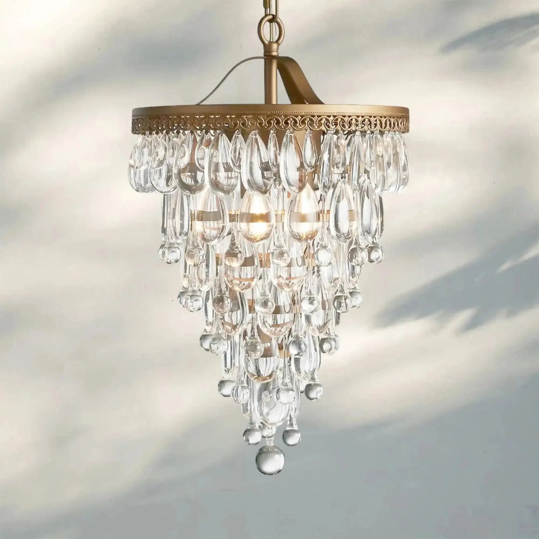 Anabelle Round Chandelier 17''23''H - Joyfuzzy