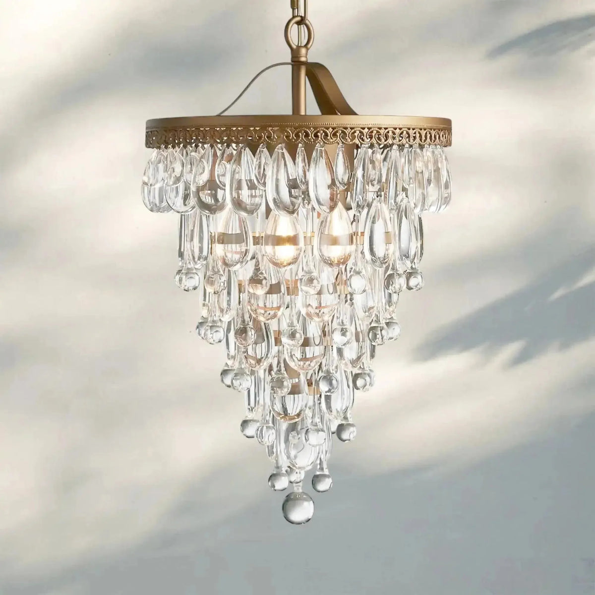 Anabelle Round Chandelier 17''23''H - Joyfuzzy