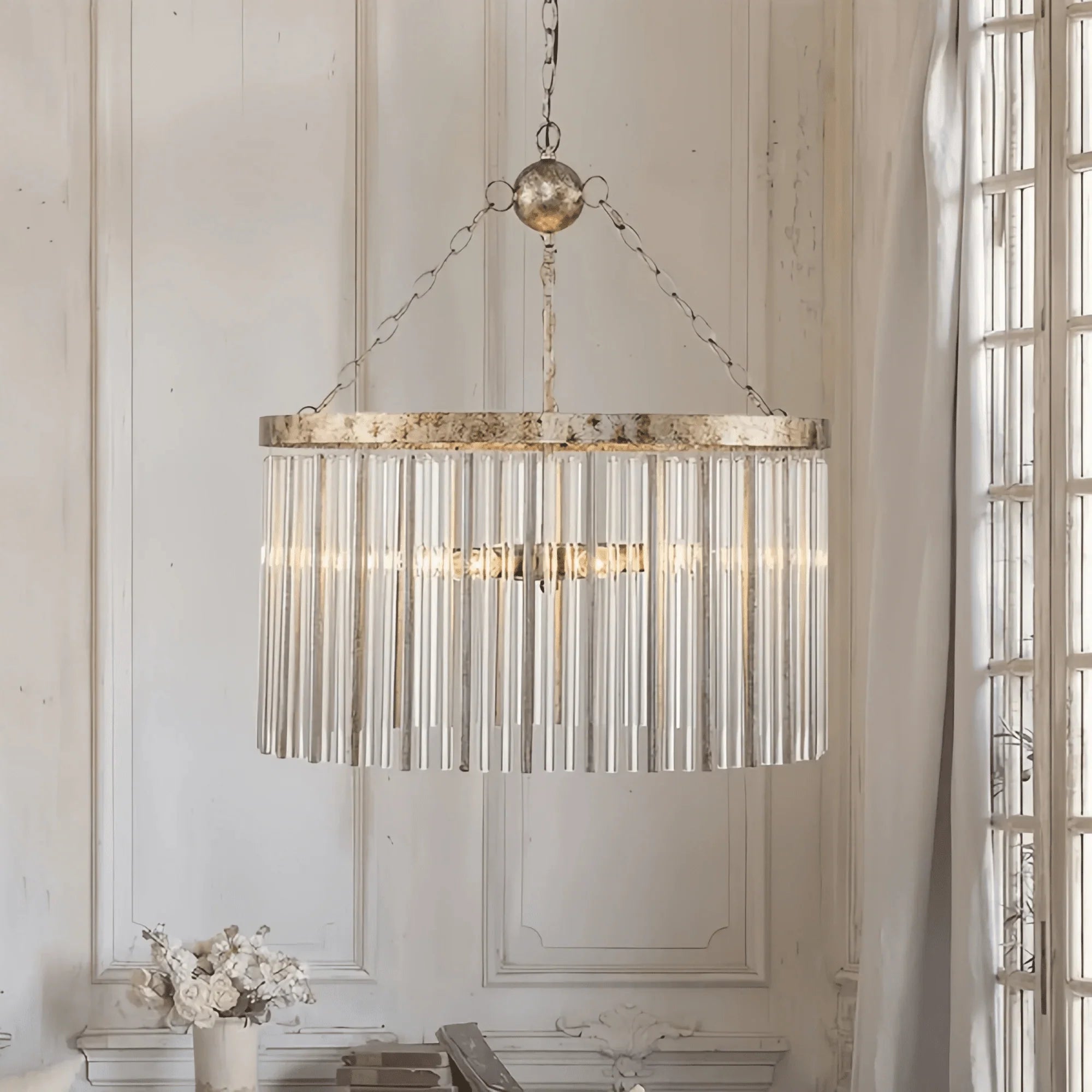 Andalucian Round Chandelier 24"35" - 24''Joyfuzzy