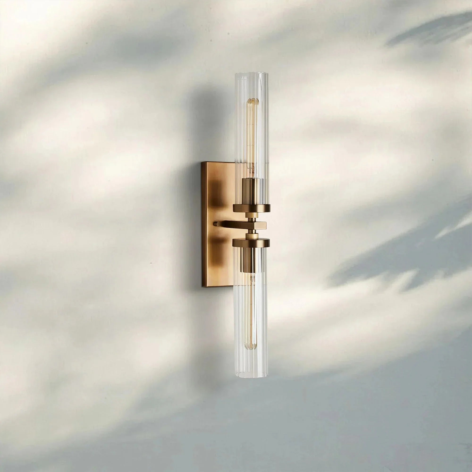 Andreas 2 - Light Wall Sconce - BrassJoyfuzzy