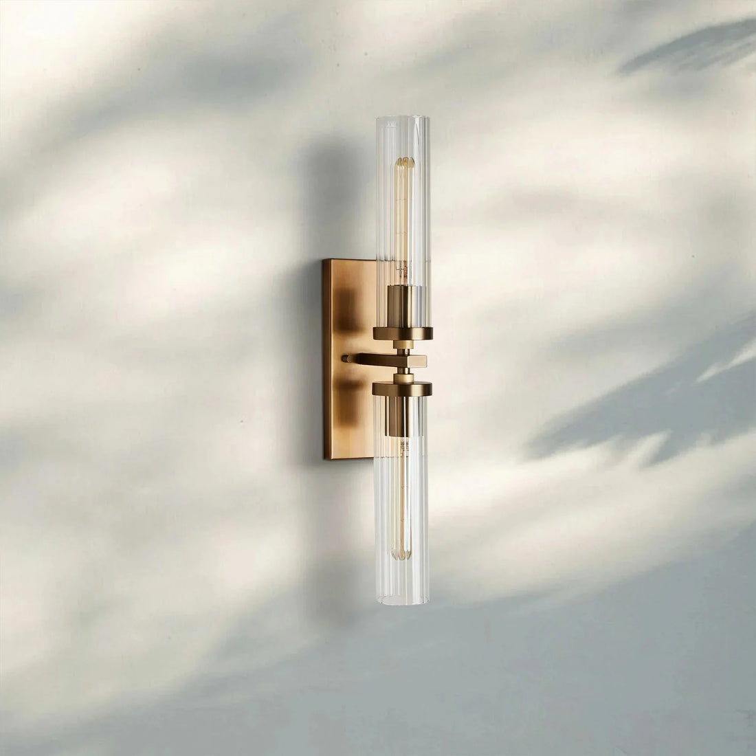 Andreas 2 - Light Wall Sconce - BrassJoyfuzzy