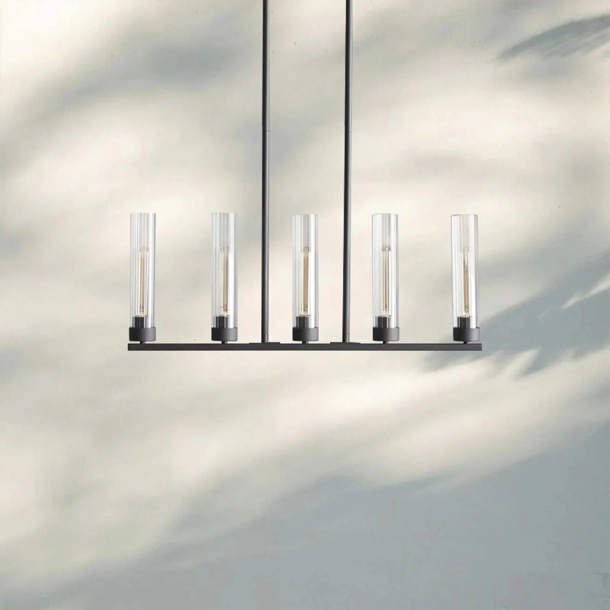 Andreas Linear Chandelier 5/7/8 Light - 8 - LightNickelJoyfuzzy