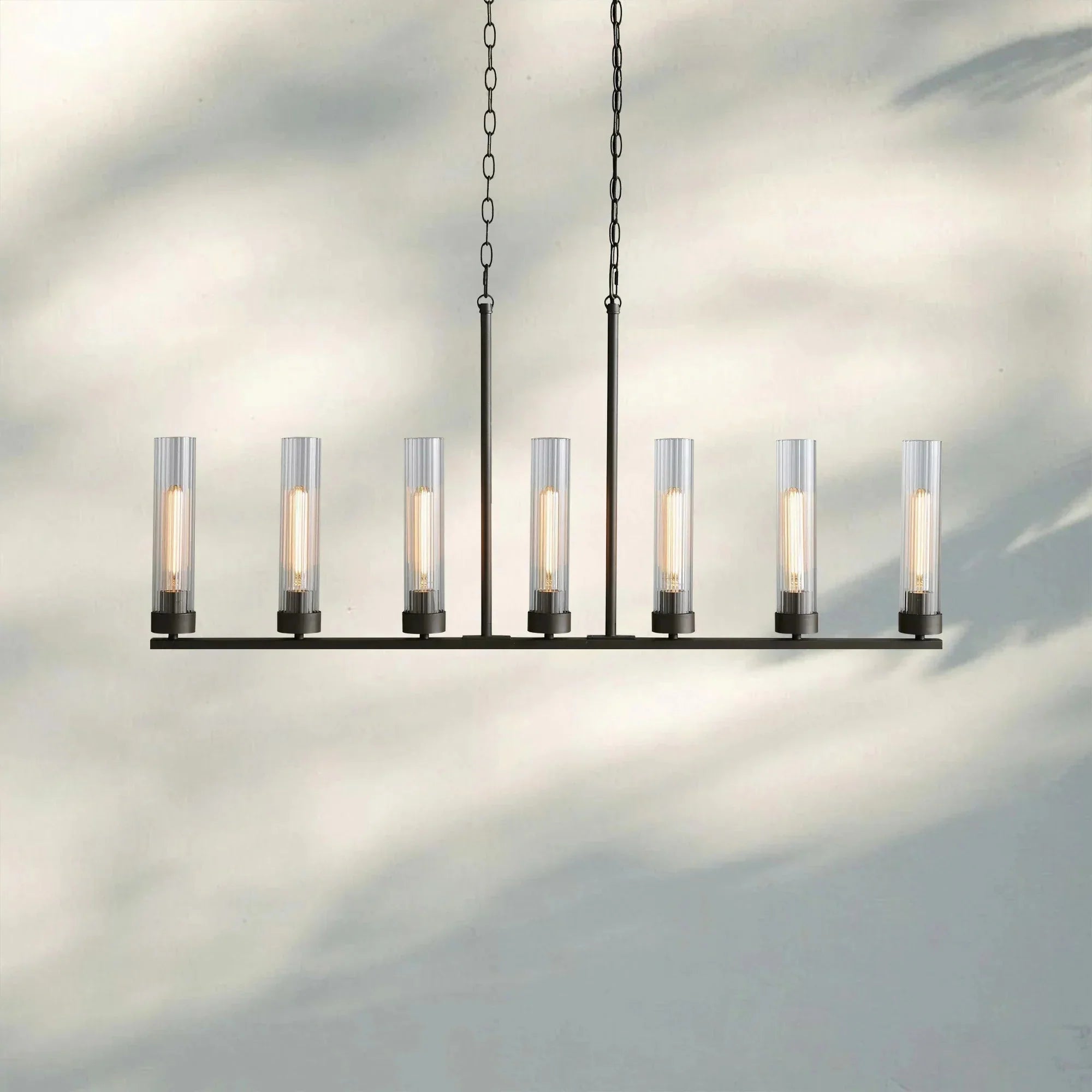 Andreas Linear Chandelier 5/7/8 Light - 7 - LightBronzeJoyfuzzy