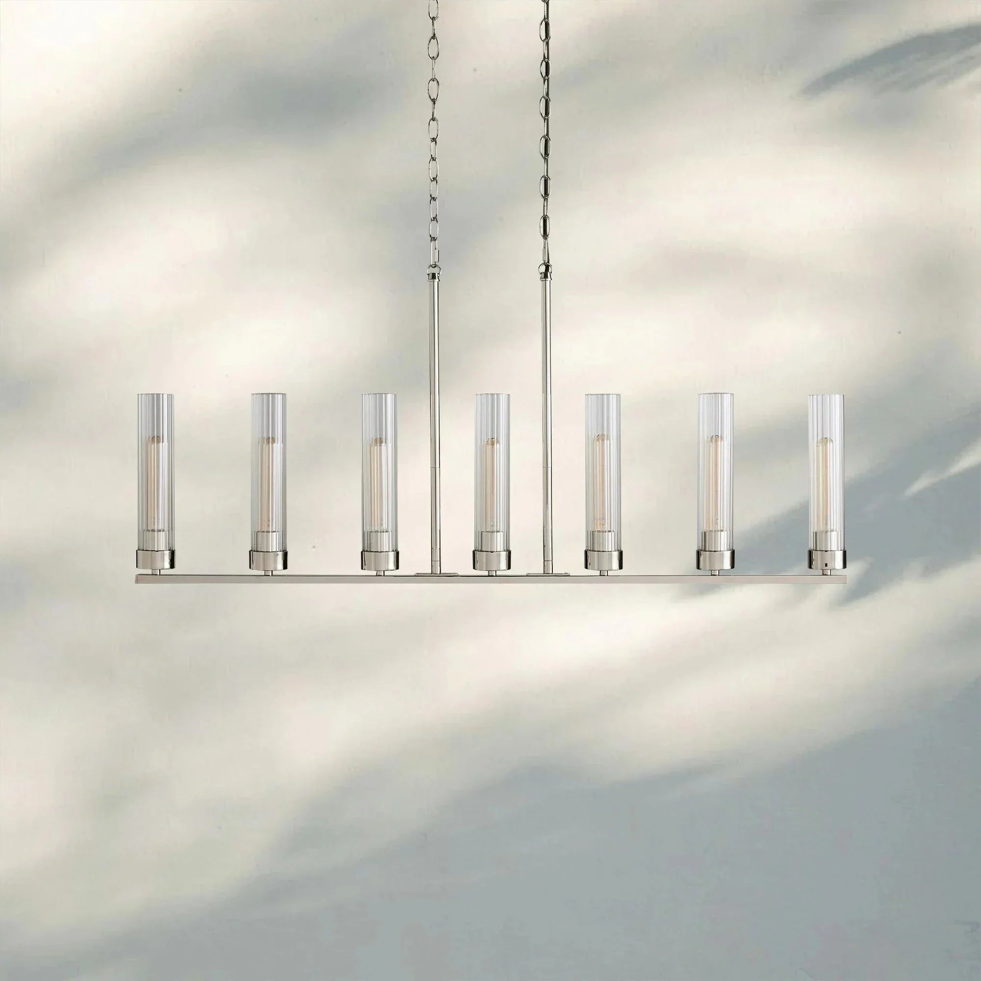 Andreas Linear Chandelier 5/7/8 Light - 7 - LightNickelJoyfuzzy
