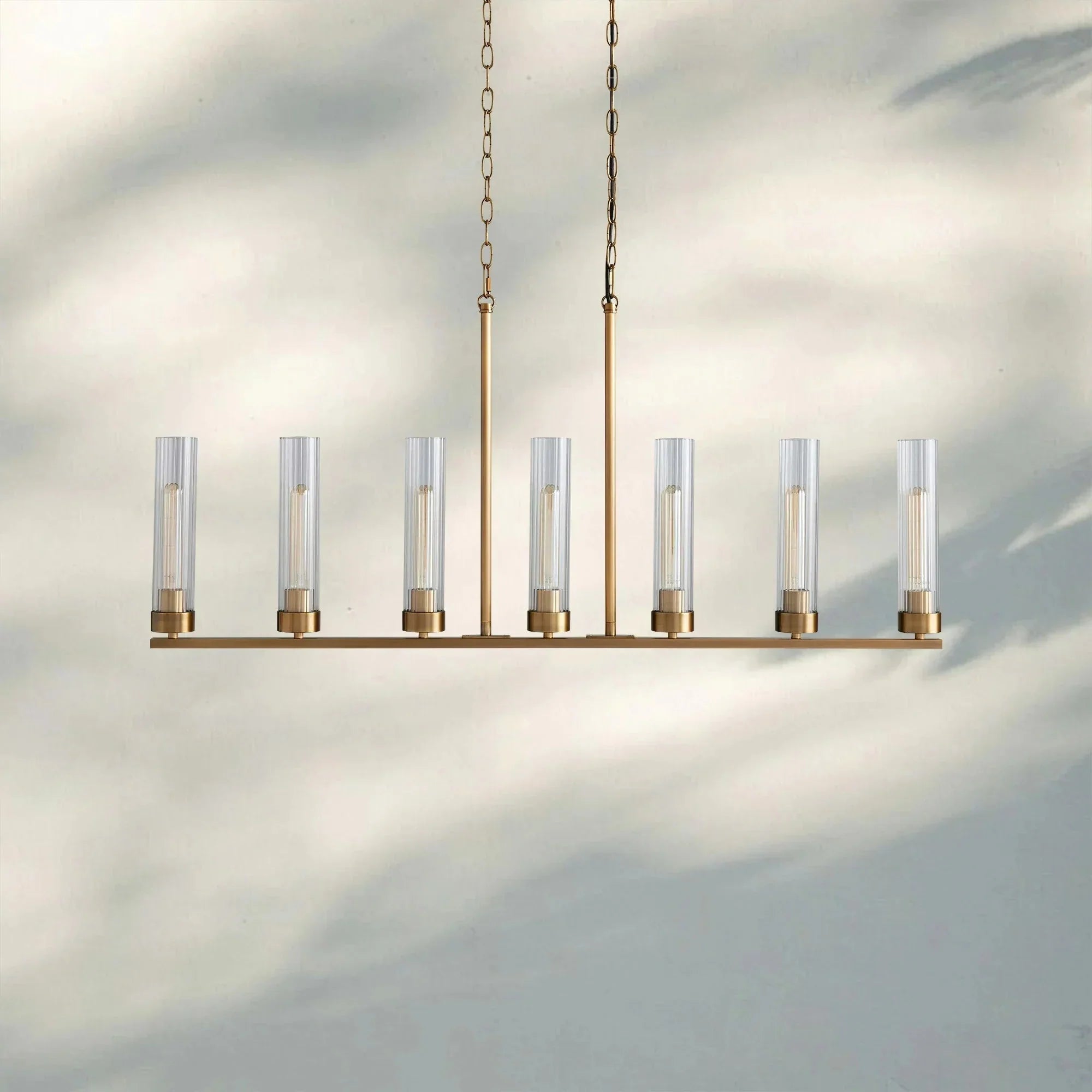 Andreas Linear Chandelier 5/7/8 Light - 7 - LightBrassJoyfuzzy