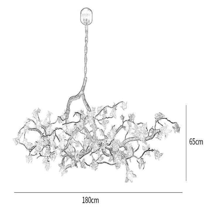 Aosta Branch Chandelier - L 39.4″(100cm) x W 17.7″(45cm) x H 19.7″(50cm)Joyfuzzy