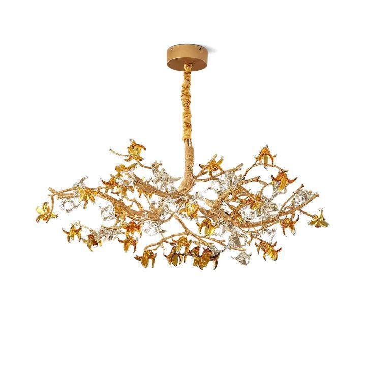 Aosta Brass Branch Chandelier - Dia 23.6″(60cm) x H 16.5″(42cm)Joyfuzzy