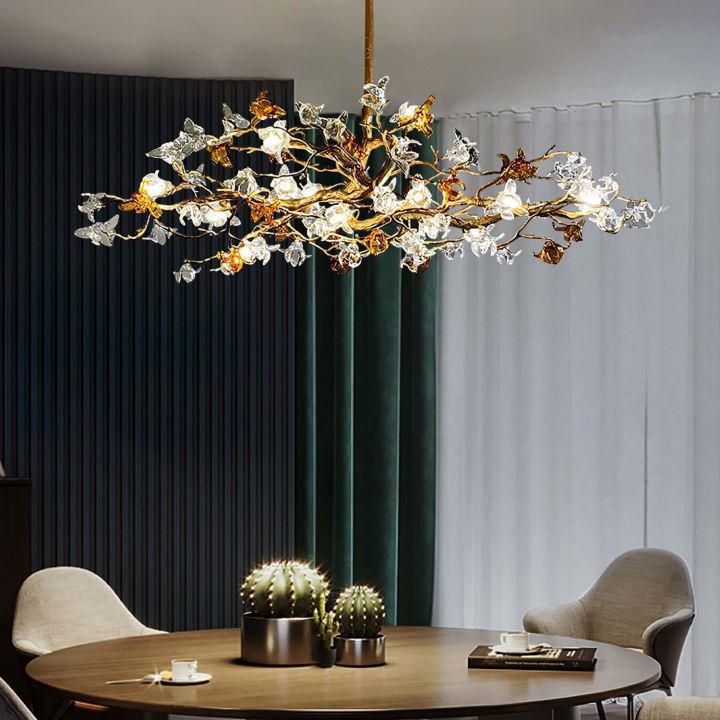 Aosta Brass Branch Chandelier - Dia 23.6″(60cm) x H 16.5″(42cm)Joyfuzzy