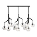 Art Glass Ball Sedona Triple Chandelier - Joyfuzzy