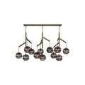 Art Glass Ball Sedona Triple Chandelier - Joyfuzzy