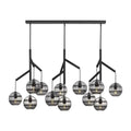 Art Glass Ball Sedona Triple Chandelier - Joyfuzzy