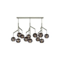 Art Glass Ball Sedona Triple Chandelier - Joyfuzzy