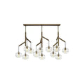 Art Glass Ball Sedona Triple Chandelier - Joyfuzzy