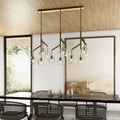 Art Glass Ball Sedona Triple Chandelier - Joyfuzzy