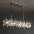 Art Irregular Block Collection Crystal Pendant Chandelier Suit for Living/Dining Room - Joyfuzzy