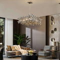 Art Irregular Block Collection Crystal Pendant Chandelier Suit for Living/Dining Room - Joyfuzzy