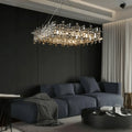 Art Irregular Block Collection Crystal Pendant Chandelier Suit for Living/Dining Room - Joyfuzzy