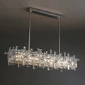 Art Irregular Block Collection Crystal Pendant Chandelier Suit for Living/Dining Room - Joyfuzzy