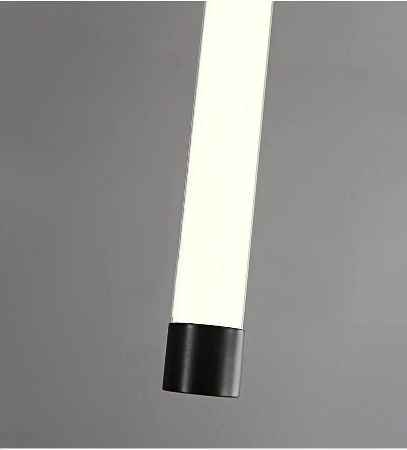 Atia Modern Long Chandelier For Staircase Black/Gold/Silver - Silver12 LightsWarm Light 3000KJoyfuzzy