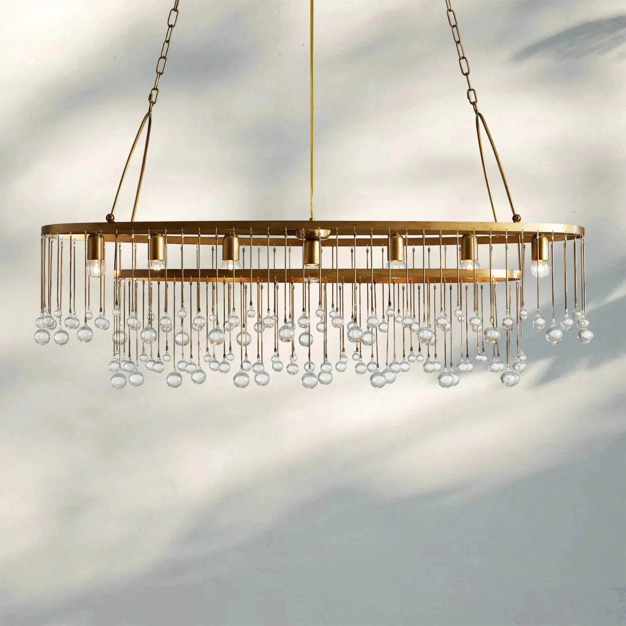 Aubrey 7 Light Oval Chandelier - Joyfuzzy