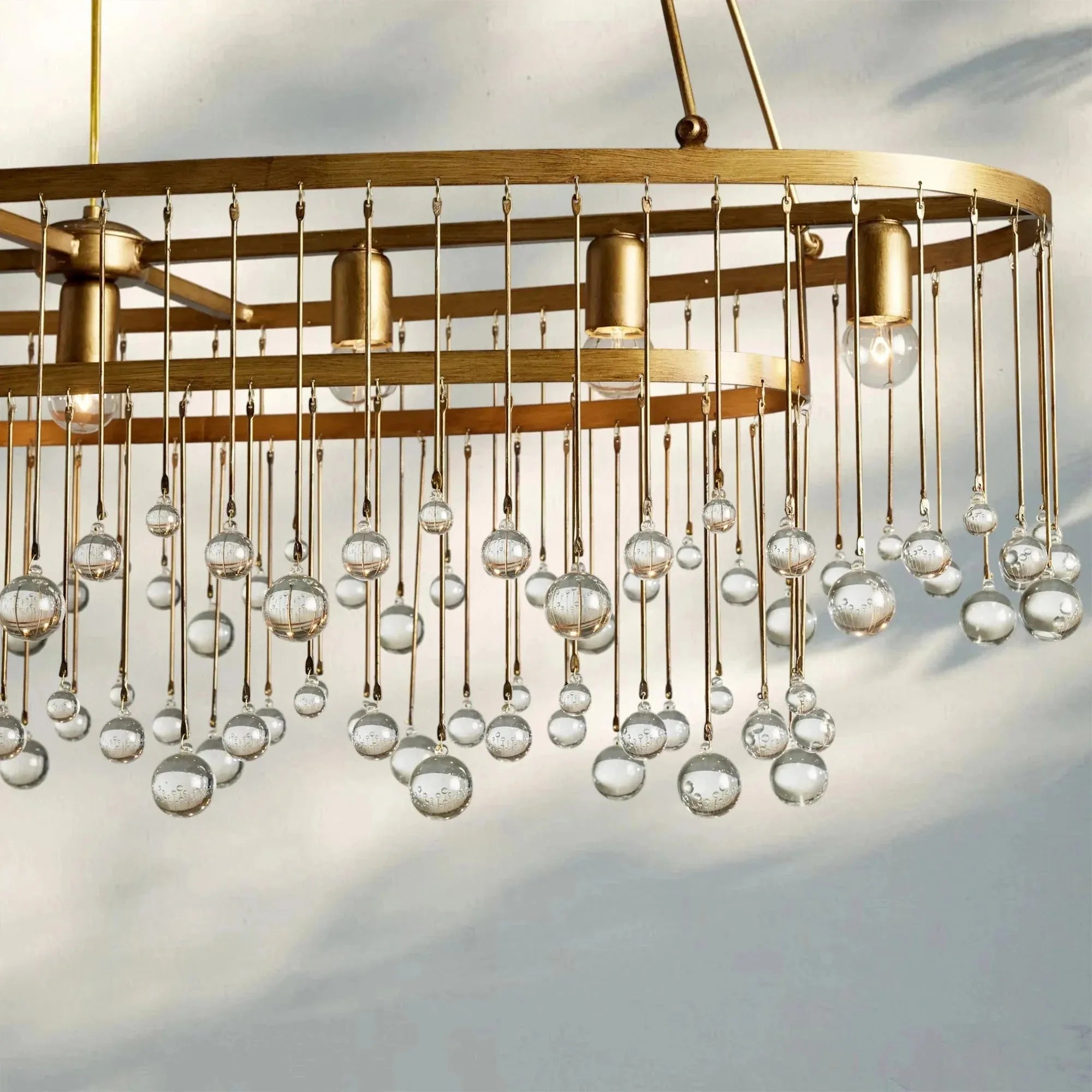 Aubrey 7 Light Oval Chandelier - Joyfuzzy