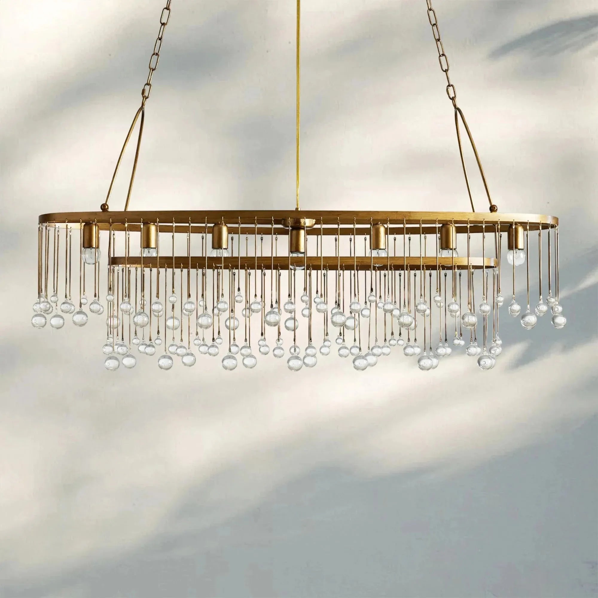 Aubrey 7 Light Oval Chandelier - Joyfuzzy