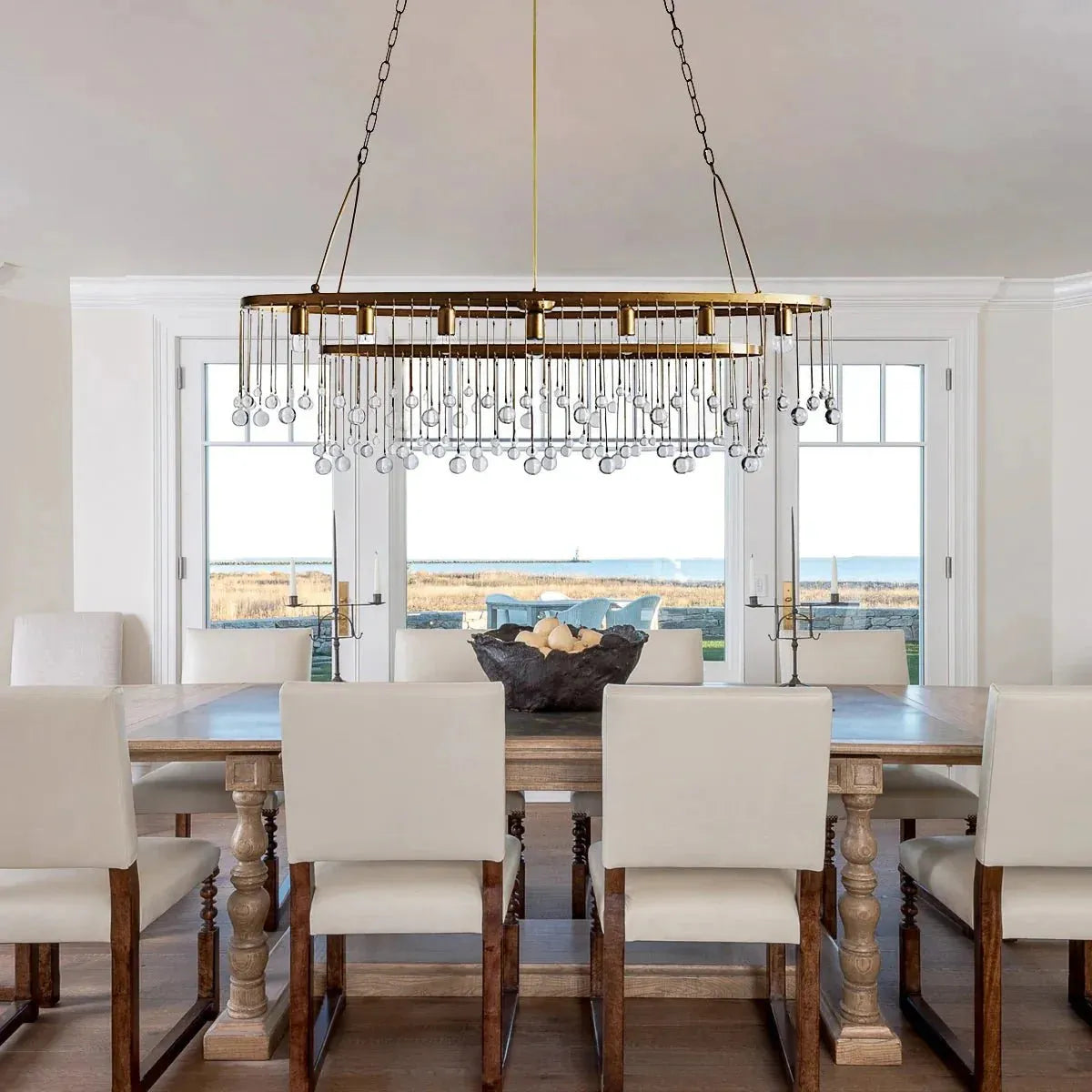 Aubrey 7 Light Oval Chandelier - Joyfuzzy