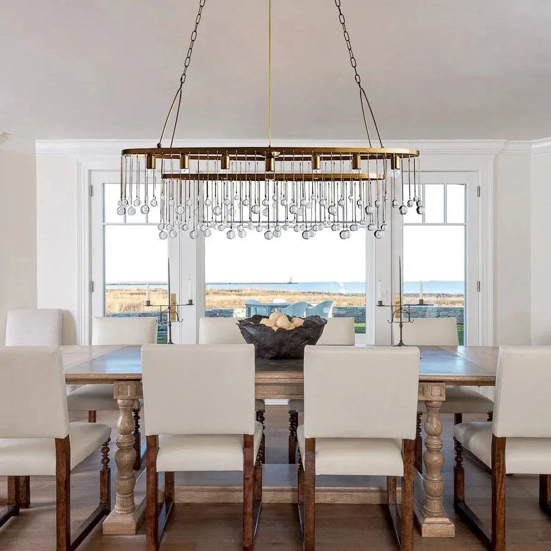 Aubrey 7 Light Oval Chandelier - Joyfuzzy