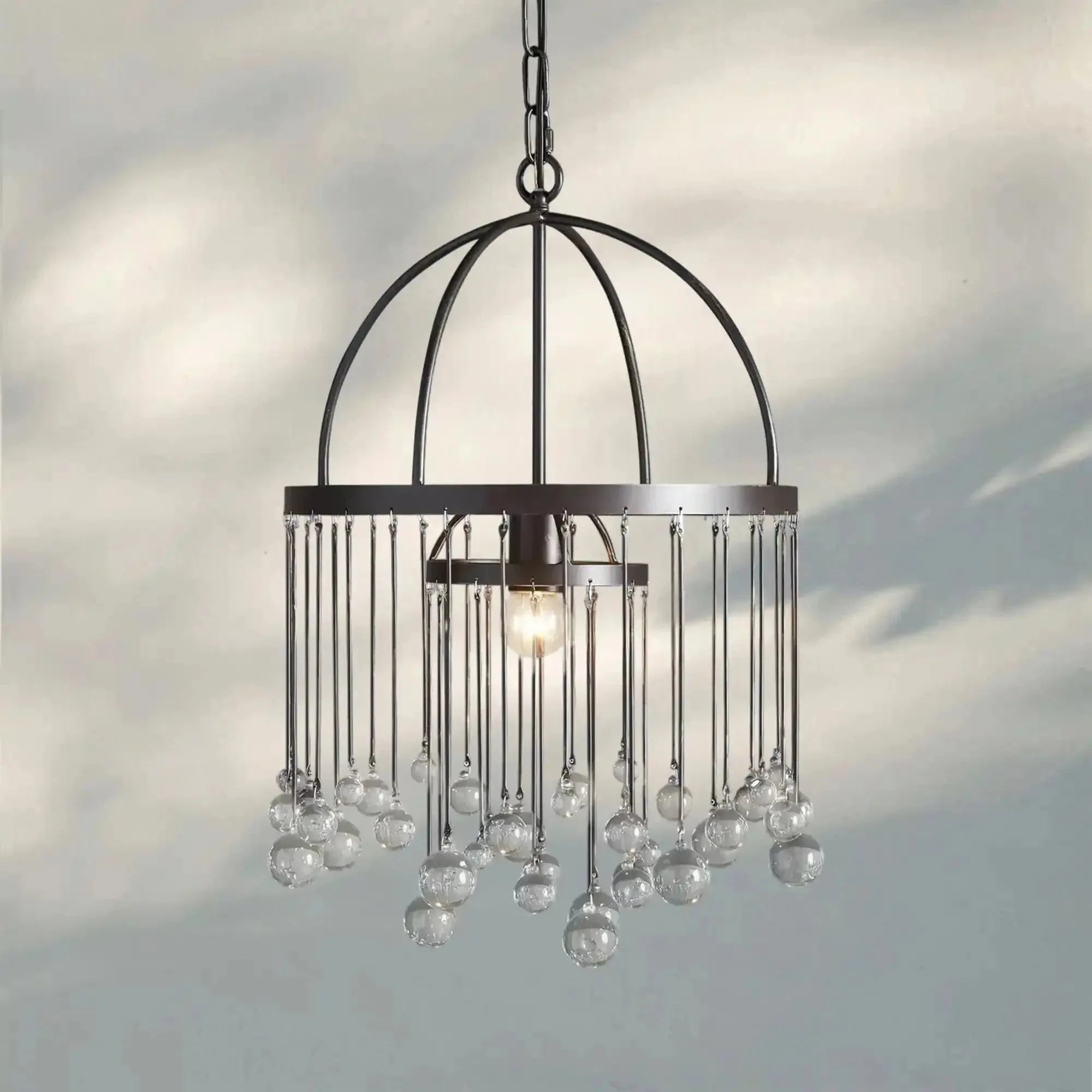 Aubrey Modern Crystal Ball Pendant Lamp - Joyfuzzy