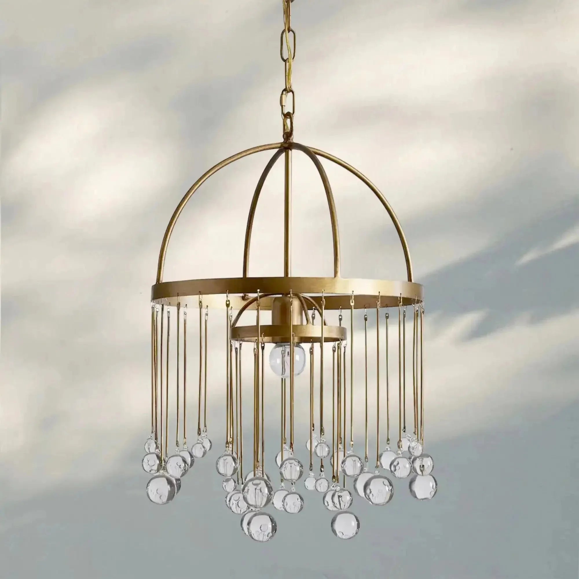 Aubrey Modern Crystal Ball Pendant Lamp - Joyfuzzy