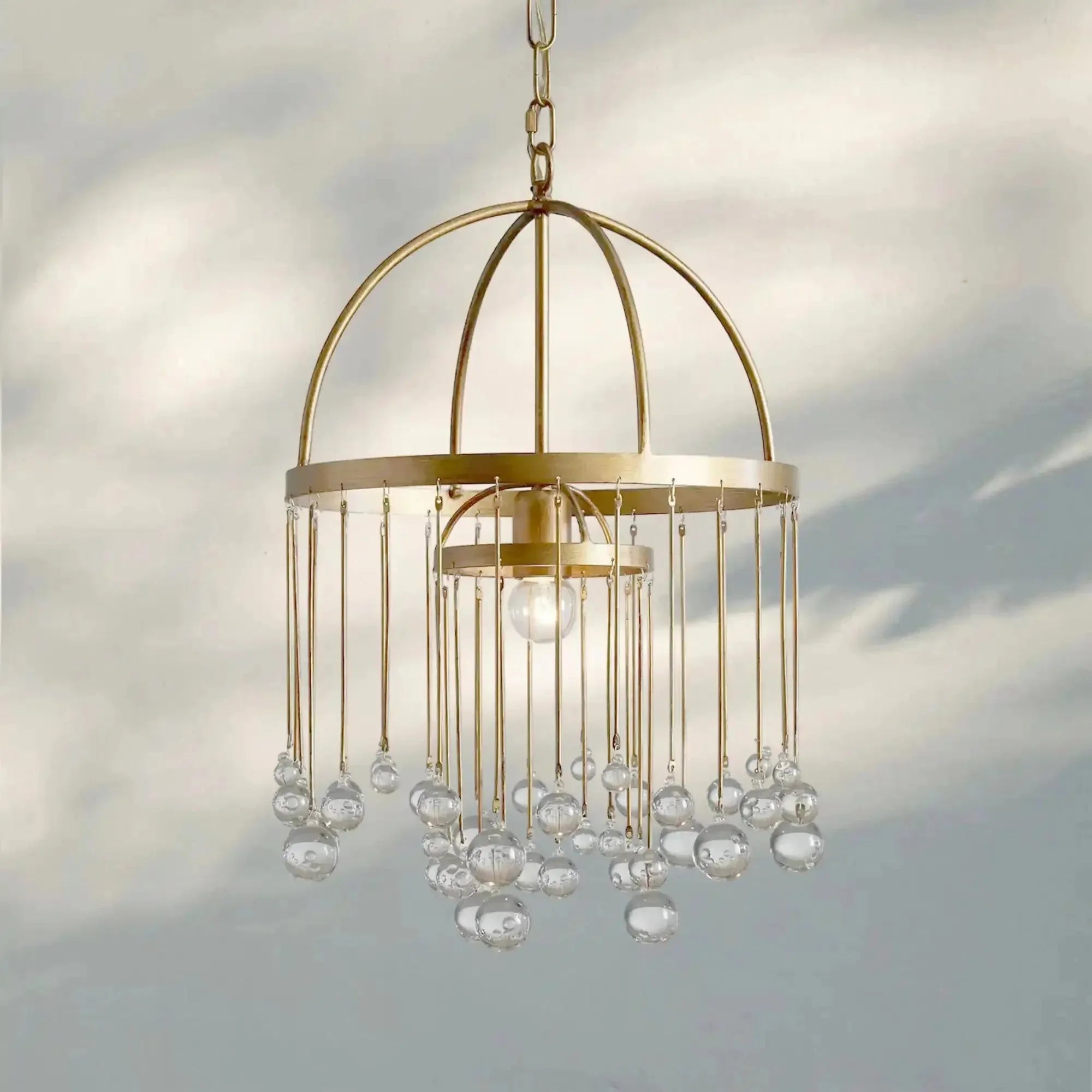 Aubrey Modern Crystal Ball Pendant Lamp - Joyfuzzy