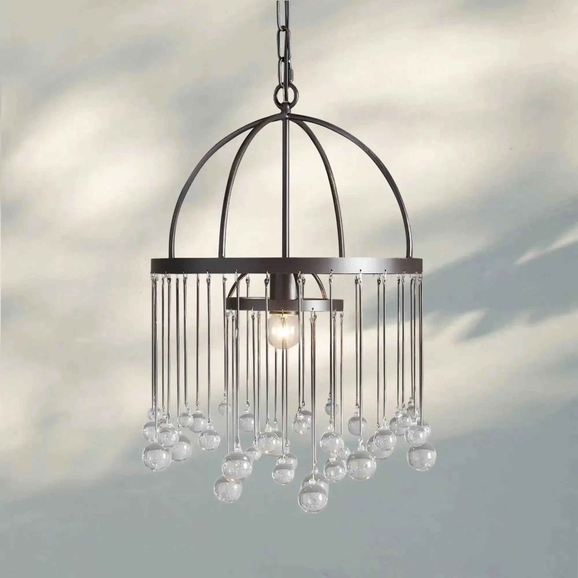 Aubrey Modern Crystal Ball Pendant Lamp - Joyfuzzy