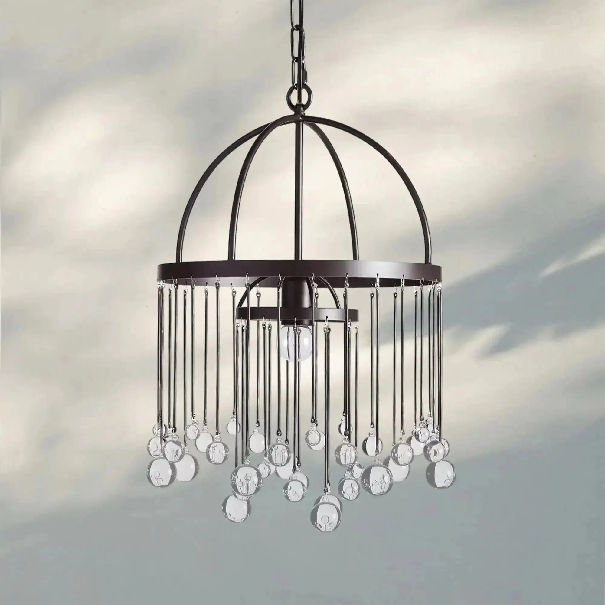 Aubrey Modern Crystal Ball Pendant Lamp - Joyfuzzy