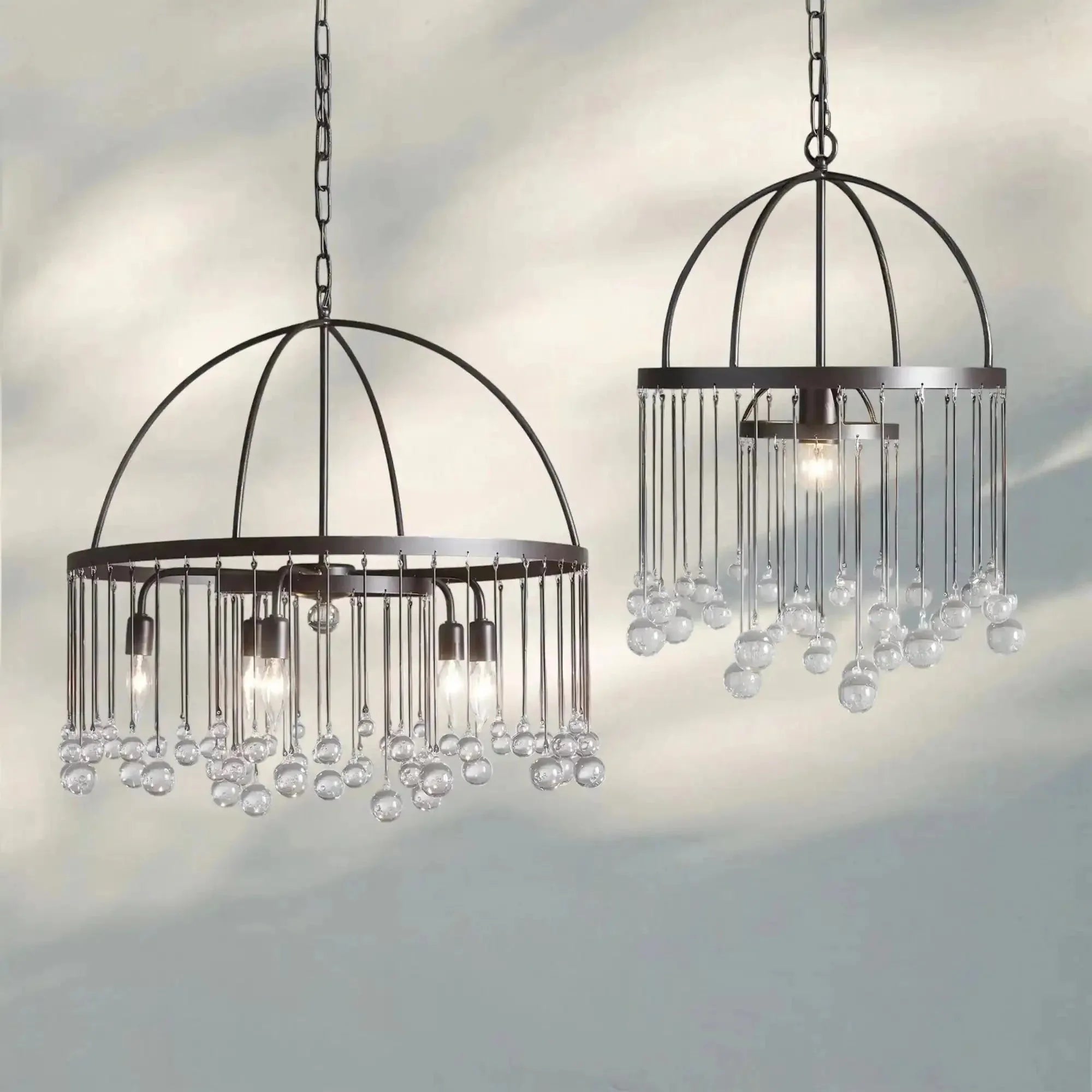 Aubrey Modern Crystal Ball Pendant Lamp - Joyfuzzy
