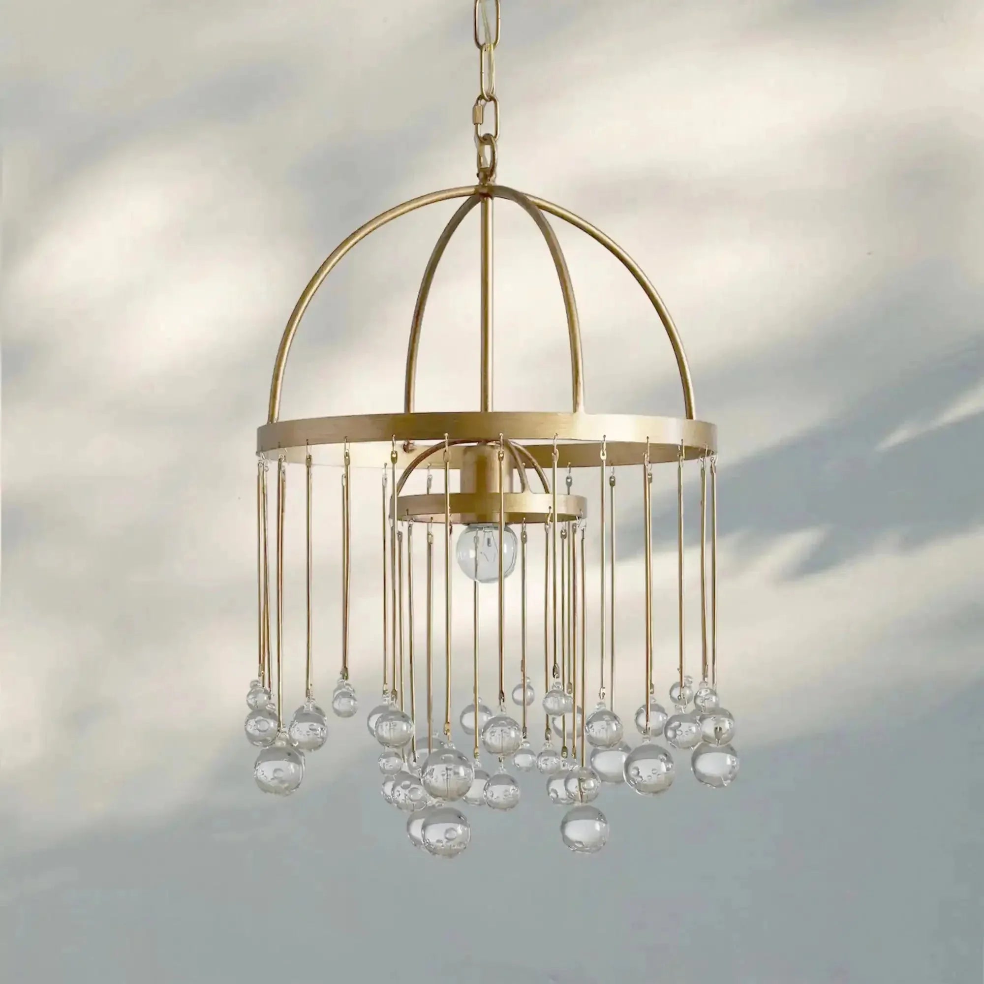 Aubrey Modern Crystal Ball Pendant Lamp - Joyfuzzy