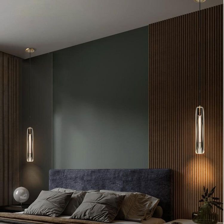 Audrey Crystal Pendant Lights - Lacquered Burnished BrassJoyfuzzy