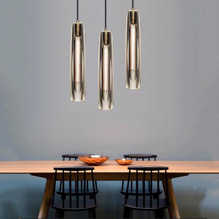 Audrey Crystal Pendant Lights - Lacquered Burnished BrassJoyfuzzy