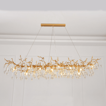 Avis Clear Crystal Branch Chandelier - 59.06“ LJoyfuzzy
