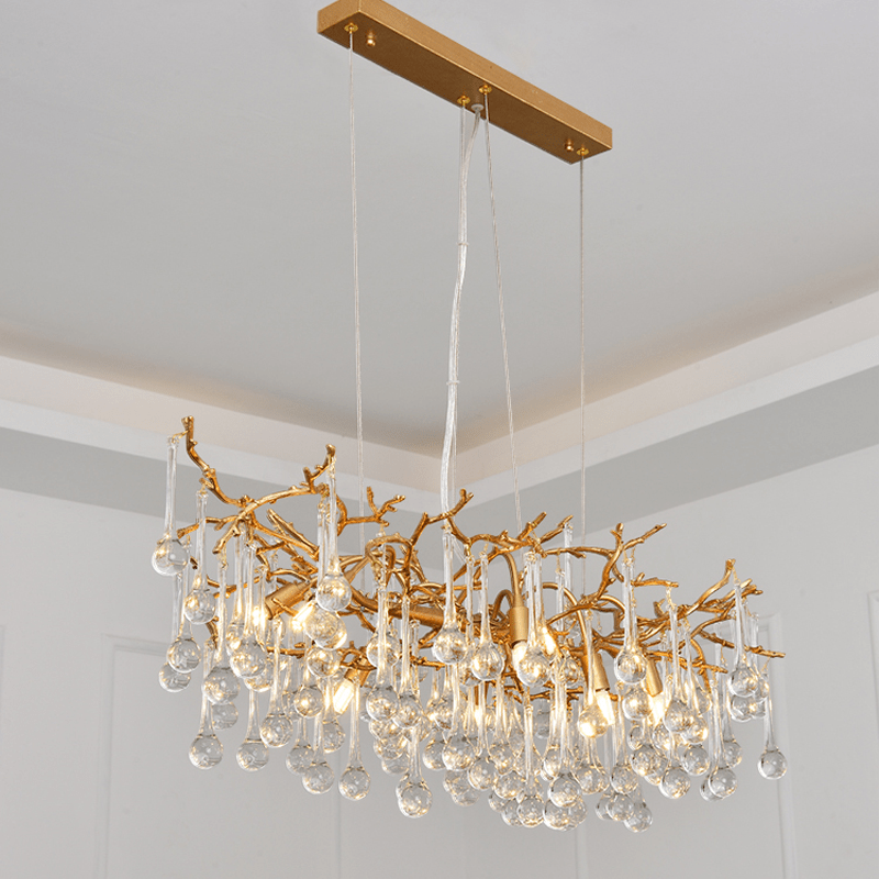 Avis Clear Crystal Branch Chandelier - 31.5“ LJoyfuzzy