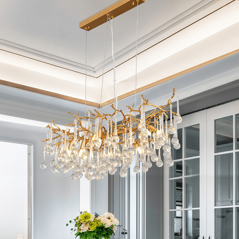 Avis Clear Crystal Branch Chandelier - 31.5“ LJoyfuzzy