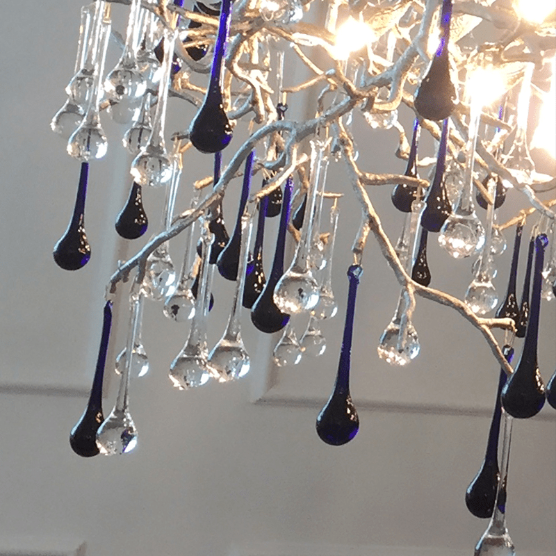 Avis Crystal Rain Branch Chandelier - 31.5" diamColorfulChromeJoyfuzzy