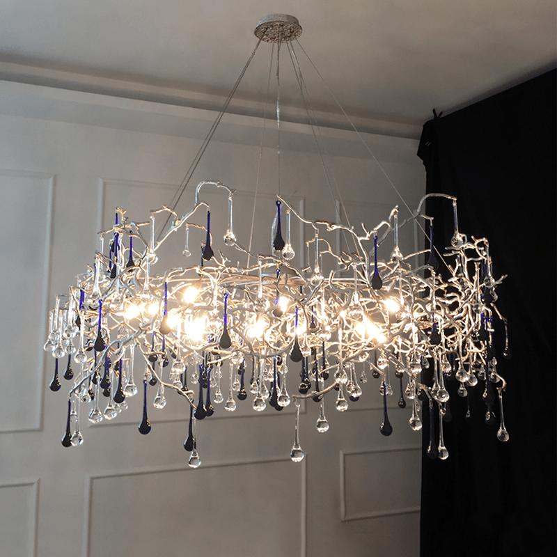 Avis Crystal Rain Branch Chandelier - 31.5" diamColorfulChromeJoyfuzzy