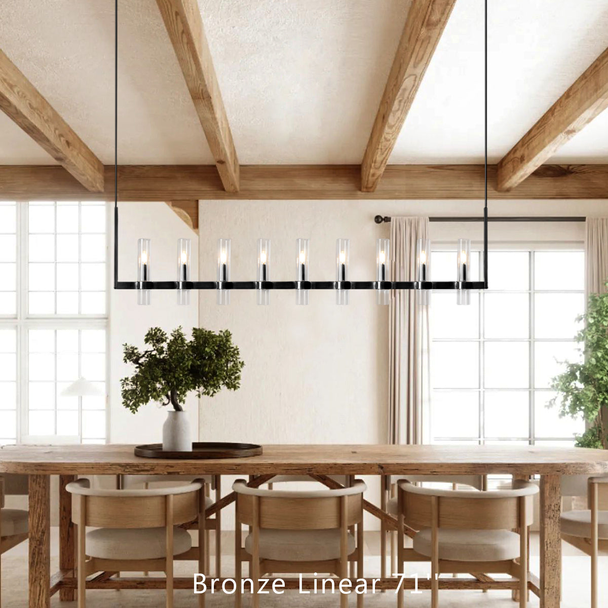 Lavefz Linear Chandelier 71"