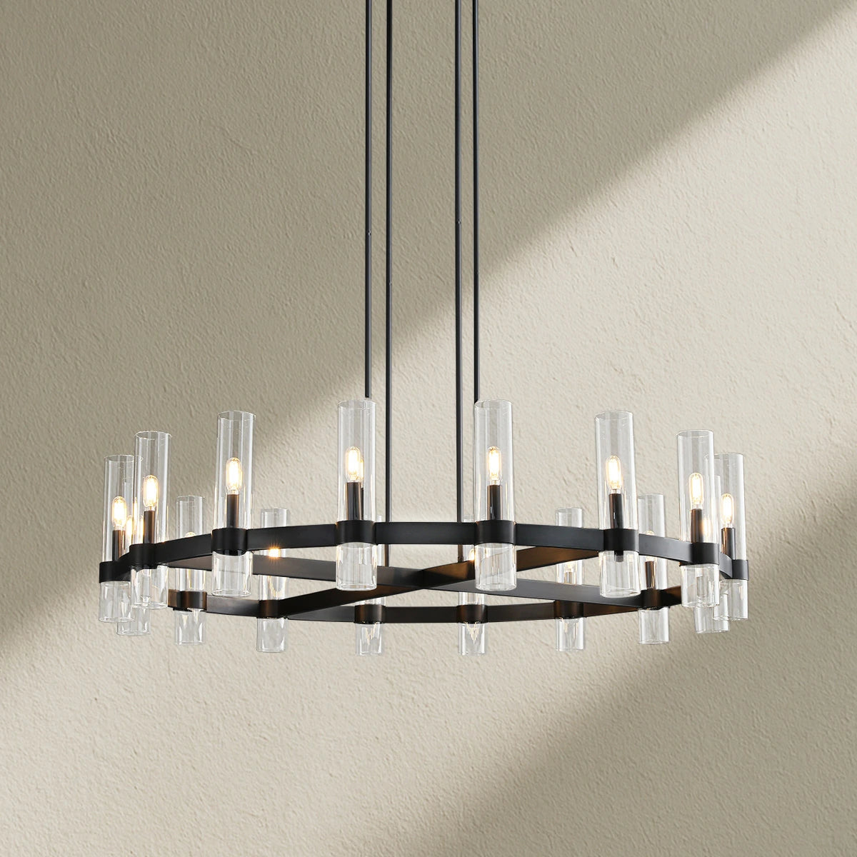 Lavefz Round Chandelier 48"