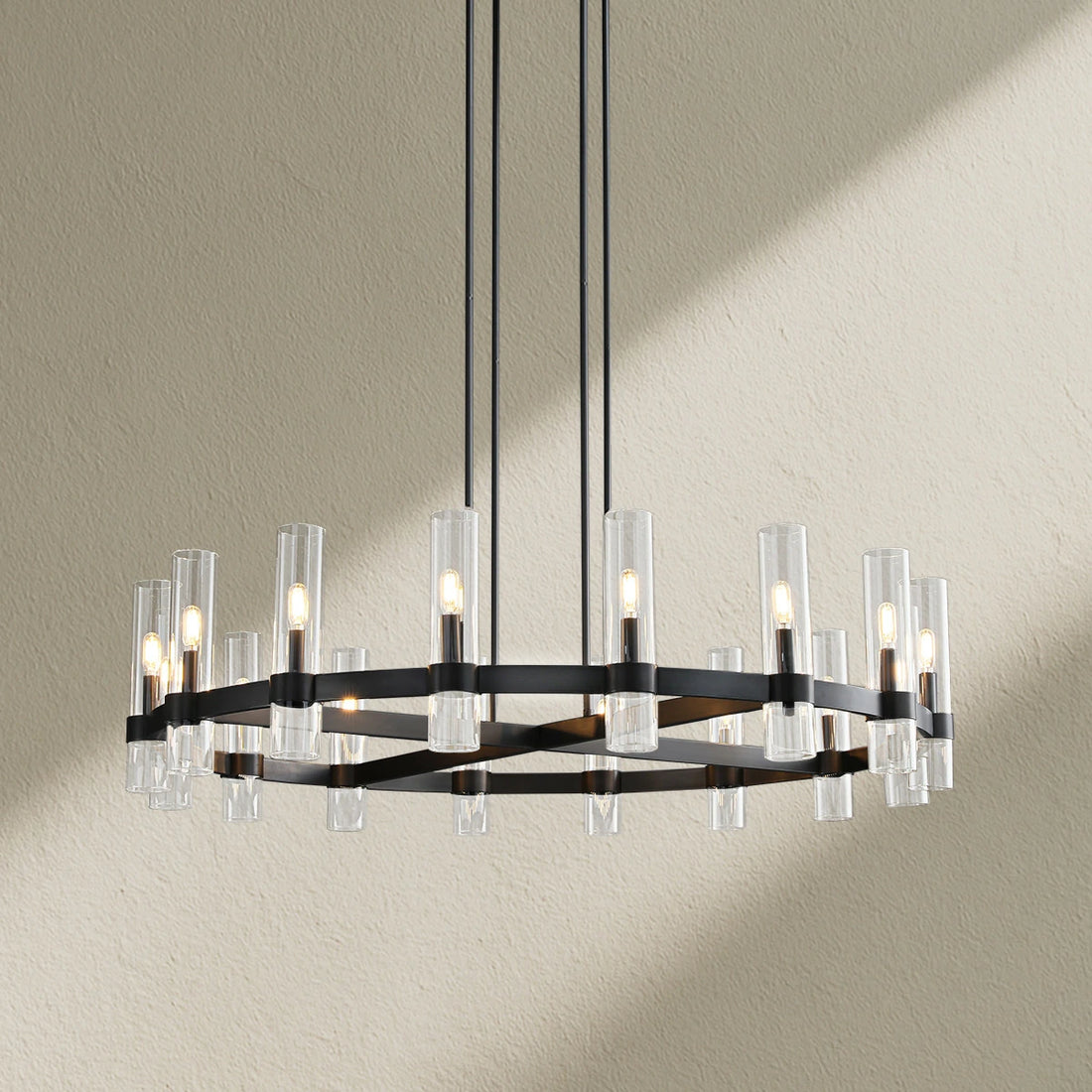 Lavefz Round Chandelier 48"