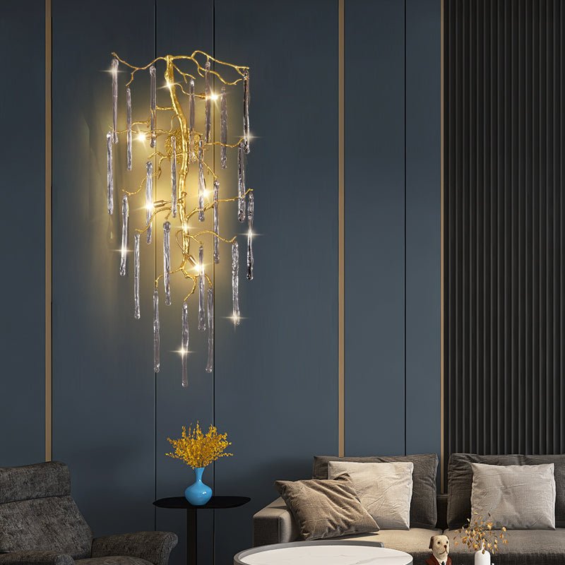 Beathe Light Luxury Crystal Branch Wall Sconce - Joyfuzzy
