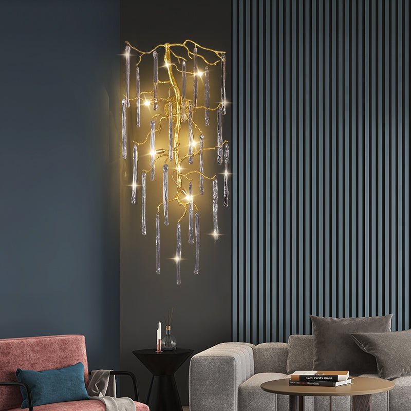 Beathe Light Luxury Crystal Branch Wall Sconce - Joyfuzzy