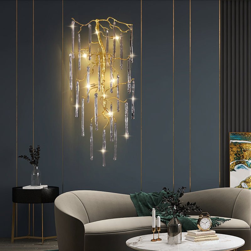 Beathe Light Luxury Crystal Branch Wall Sconce - Joyfuzzy