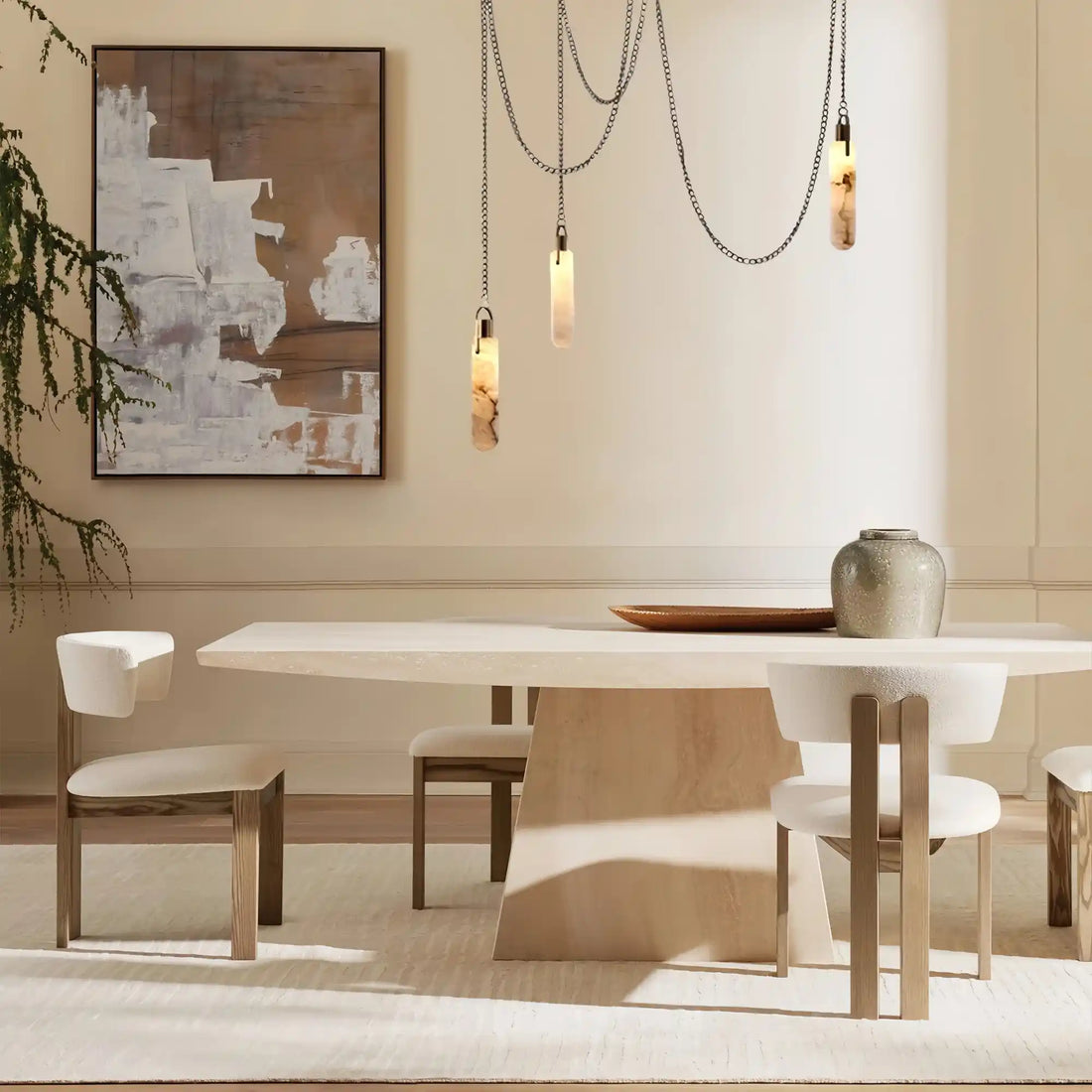 Flint Alabaste 3 Light LED Multi-Drop Mini Pendant Lamp