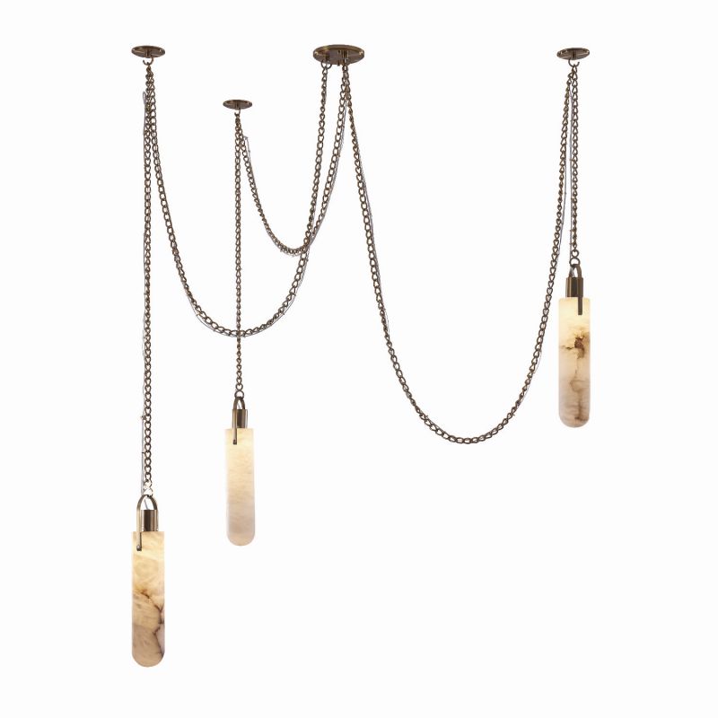 Flint Alabaste 3 Light LED Multi-Drop Mini Pendant Lamp